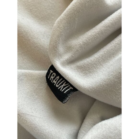 TRAUXIT super soft short sleeve white V-neck athleisure undershirt top XL - Picture 6 of 7